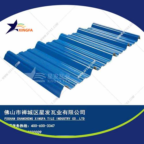 厚度3.0mm蓝色900型PVC塑胶瓦 武汉工程钢结构厂房防腐隔热塑料瓦 pvc多层防腐瓦生产网上销售